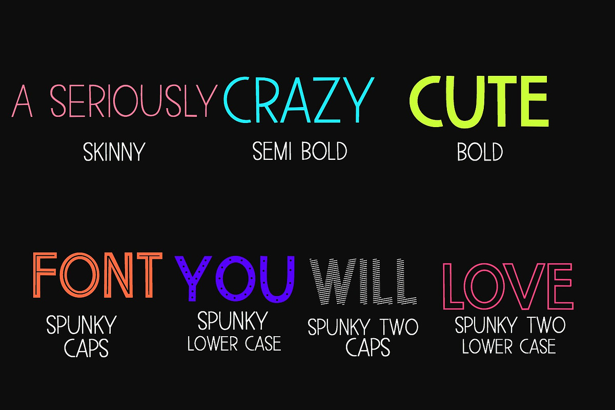 New!! Monster Rumpus Font preview 7