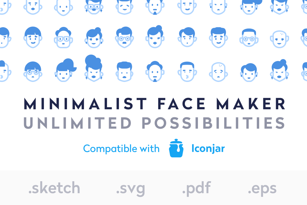 Face Maker Bundle - Sketch, an Illustration by Luc Chaissac (Photo 1 of 3)