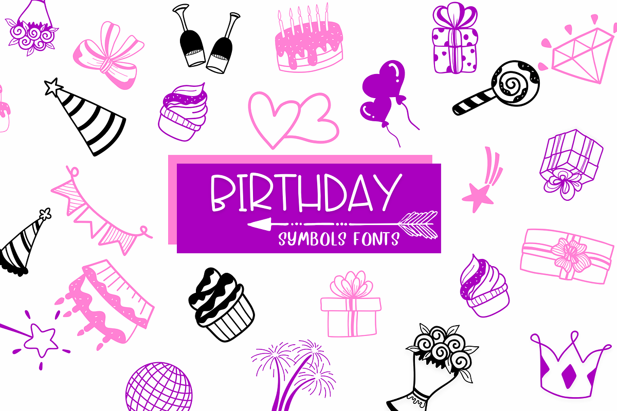 Birthday | Symbols Fonts