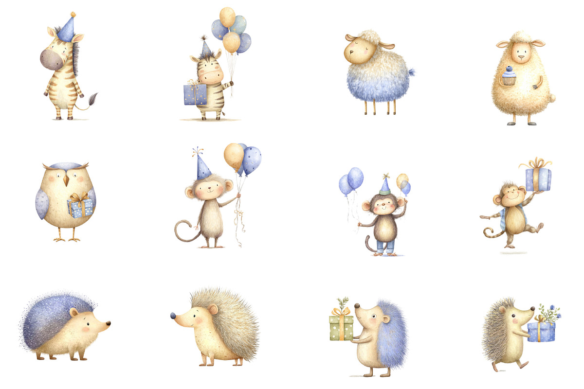 Yummy party - whimsy animal, an Illustration by DreamCafeArt (Photo 2 of 8)