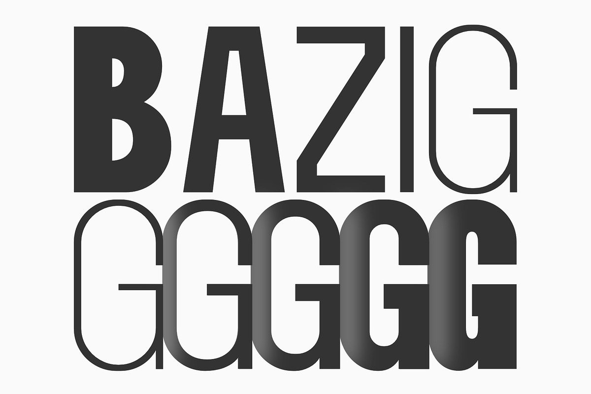Bazig - Modern Sans Serif Family, a Sans Serif Font by Sealoung (Photo 2 of 11)