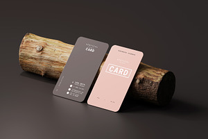 Vertical Business Card Mockups