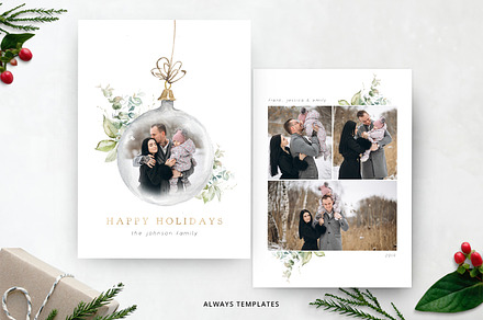 Christmas Card Template CC075, a Card Template by Always Templates