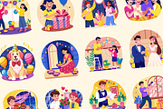 Animated Celebrate Illustrations Art, a Decorative Illustration by Brickclay (Thumbnail 4 of 5)