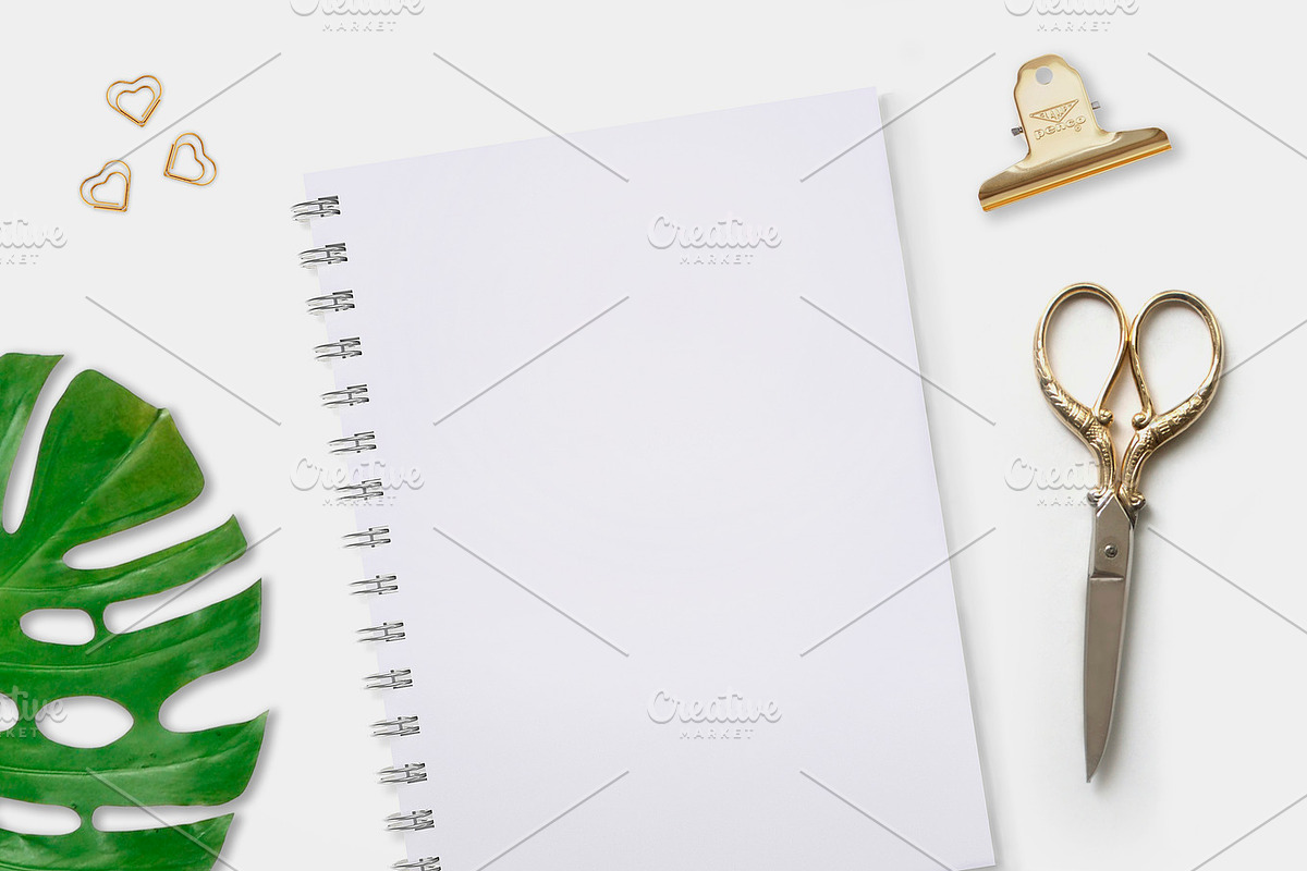 gold stationary styled desktop photo, an Arts & Entertainment Photo by Negative Space (Photo 2 of 2)