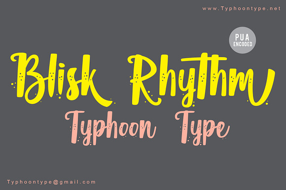 Blisk Rhythm Font