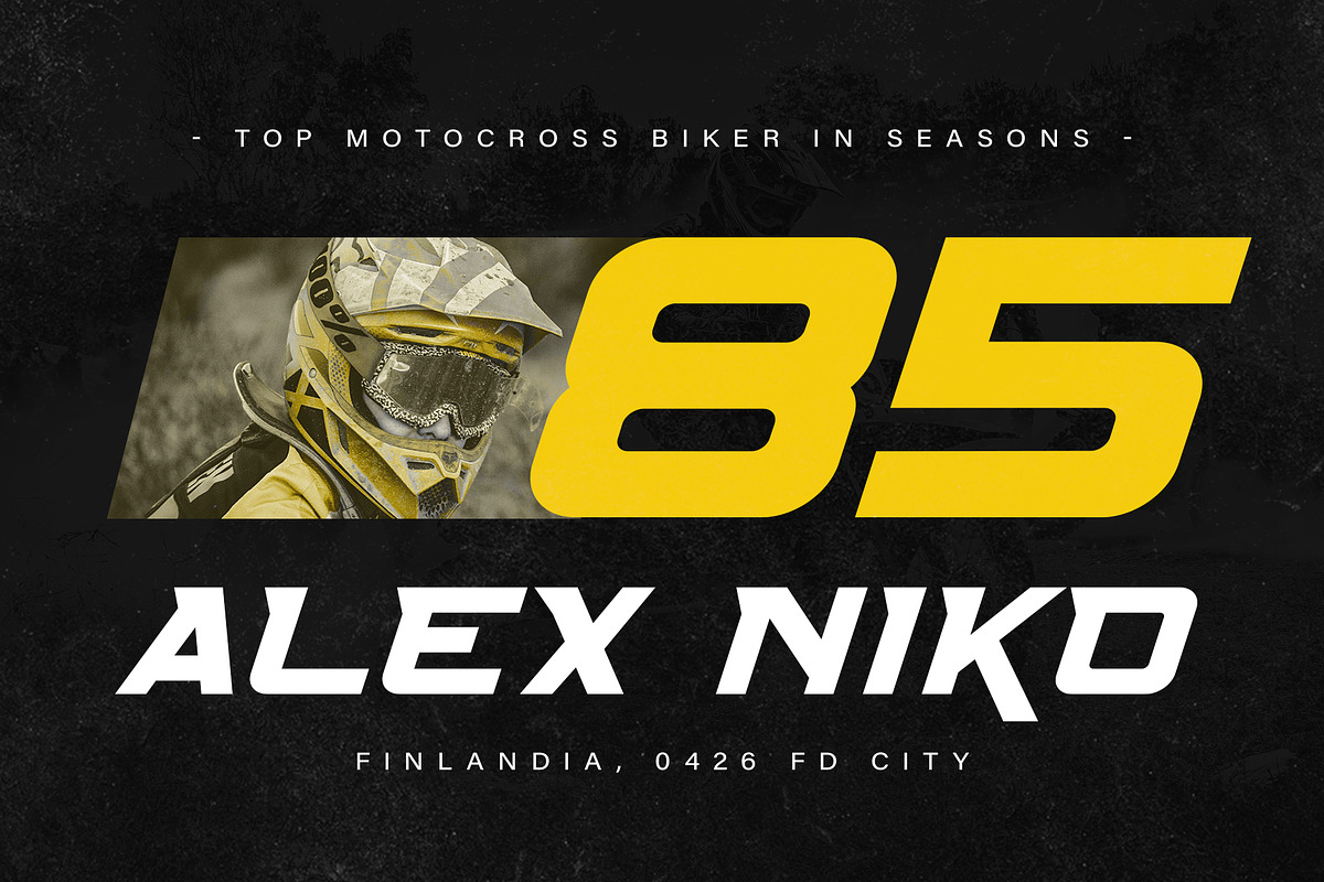 Fast Area - Sport Racing Font, a Sans Serif Font by StoricType (Photo 15 of 16)