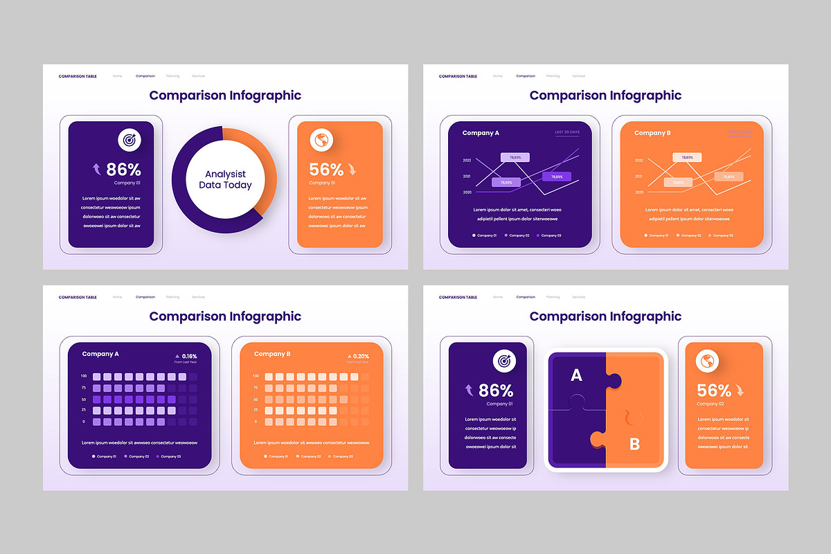 COMPARISON Infographic Keynote, a Presentation Template by rgbryand (Photo 5 of 7)