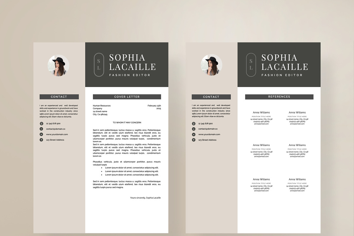 Resume Template 1, 2 page Abbey Road, a Resume Template by Resume Angels (Photo 5 of 9)