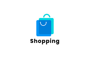 Shopping logo illustration, a Branding & Logo Template by Dyn Studio