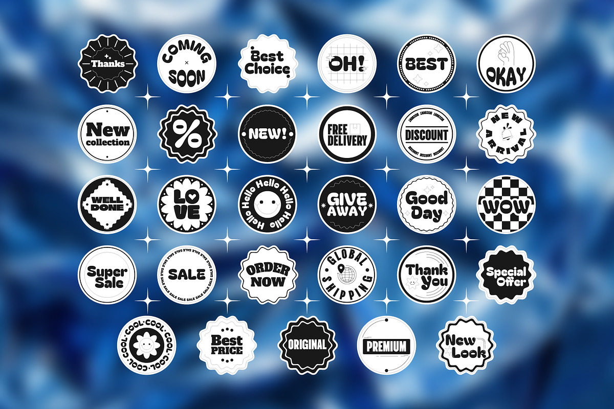 Neon Y2K Promo Sticker Pack, a Decorative Illustration by IMG Visuals (Photo 3 of 7)