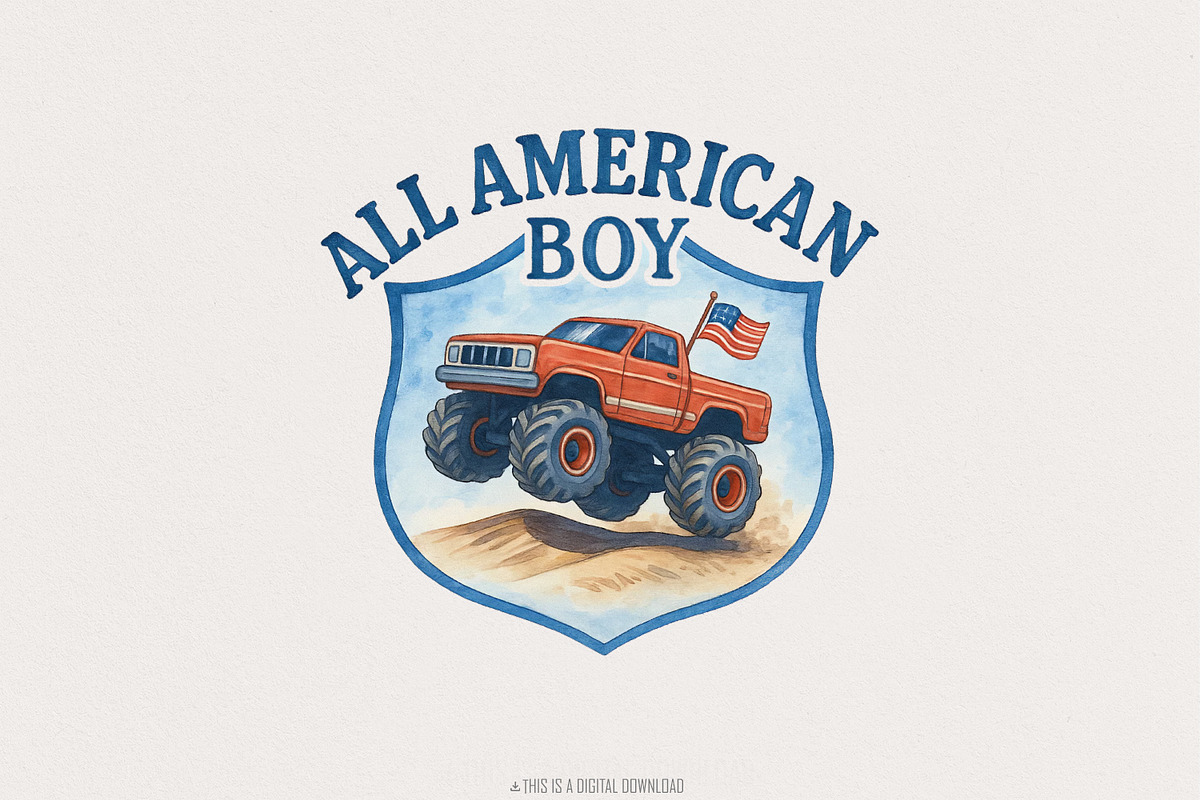 All American Boy PNG, 4th of July, an Illustration by SharpMarketplace (Photo 1 of 9)