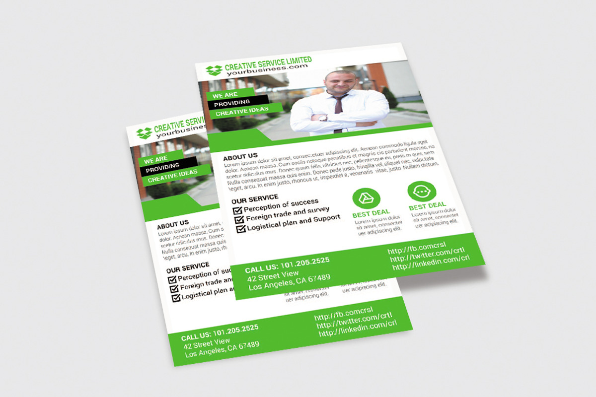 Modern Business Flyers, a Marketing Template by erikadesign (Photo 4 of 6)