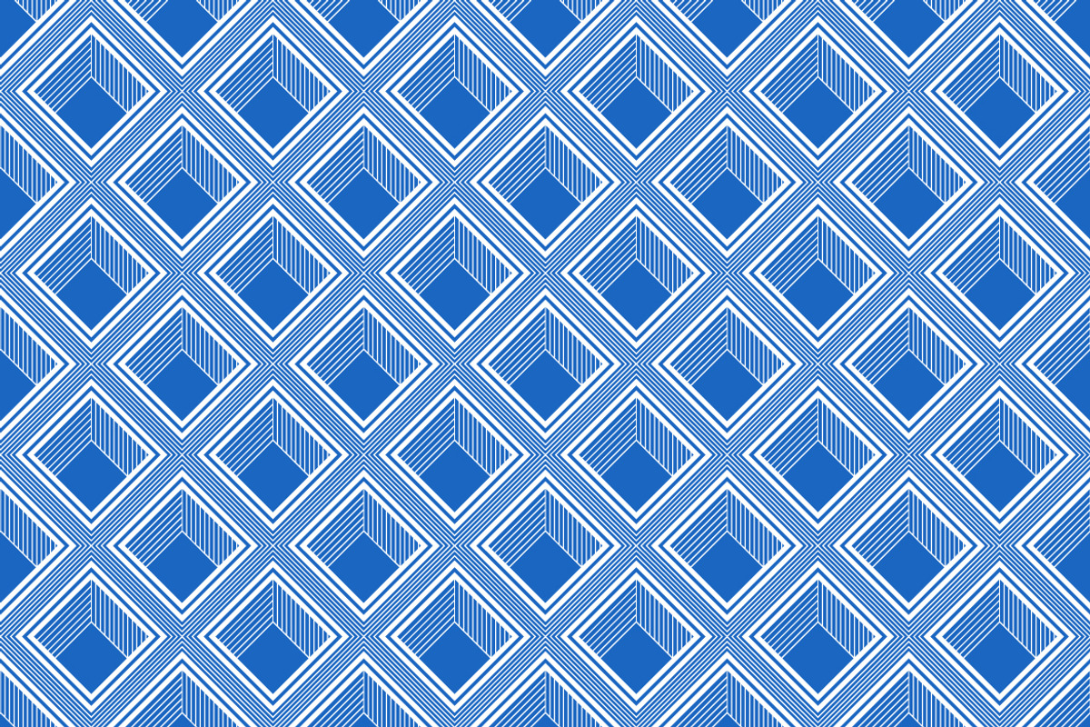 White Line Blue Background Pattern, a Pattern Graphic by Mightyfire