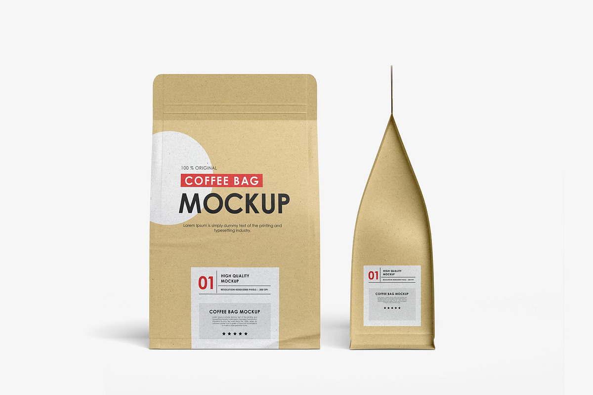 Coffee Bag Mockup, a Print Template by Tahtagraphic (Photo 7 of 7)