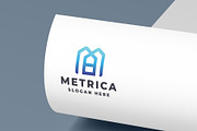 Geometric Real Estate Letter M Logo, a Branding & Logo Template by Design_Planet (Thumbnail 1 of 2)