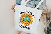Make Everyday Earth Day Sunflower, a Graphic by Owlsome.Designs (Thumbnail 4 of 6)