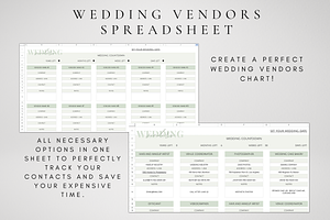 Digital Wedding Vendor Template