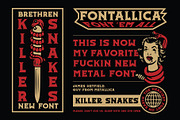 Killer Snakes Display Font, a Font by Brethrendesignco (Thumbnail 2 of 3)