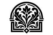 Ornamental Floral Arch Silhouettes, an Object Graphic by hafijul (Thumbnail 3 of 4)