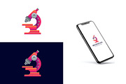Gradient Modern Microscope Logo, a Branding & Logo Template by Artnivora.Std (Thumbnail 3 of 4)