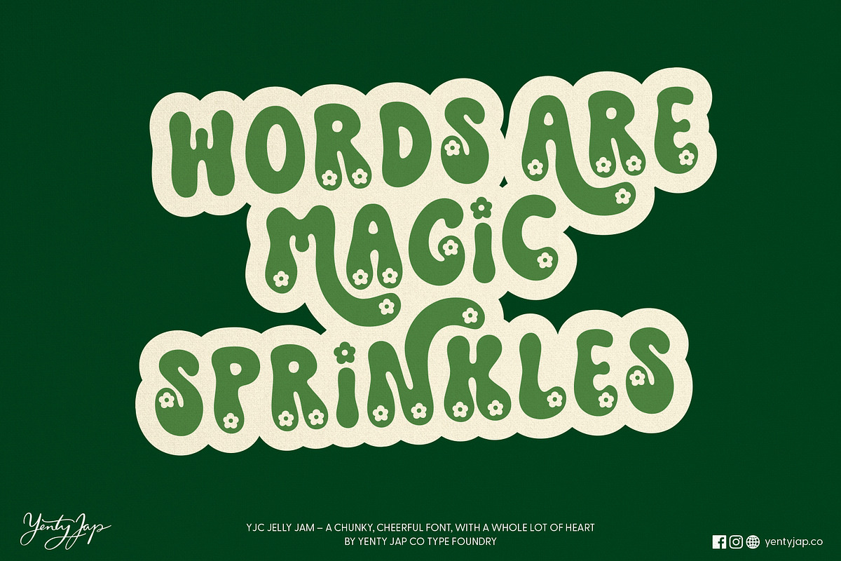 YJC Jelly Jam, a Handwritten Font by YENTY JAP CO (Photo 6 of 12)