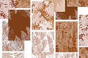 Tropical abstract leaves, a Decorative Illustration by Jeanna Draw (Thumbnail 1 of 15)