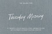 Thursday Morning Handwritten Font, a Handwritten Font by The Gelato Type (Thumbnail 1 of 31)