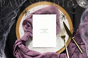 Halloween Card Mockup 5x7 Menu fall, a Packaging Mockup by PawMockups (Thumbnail 2 of 10)