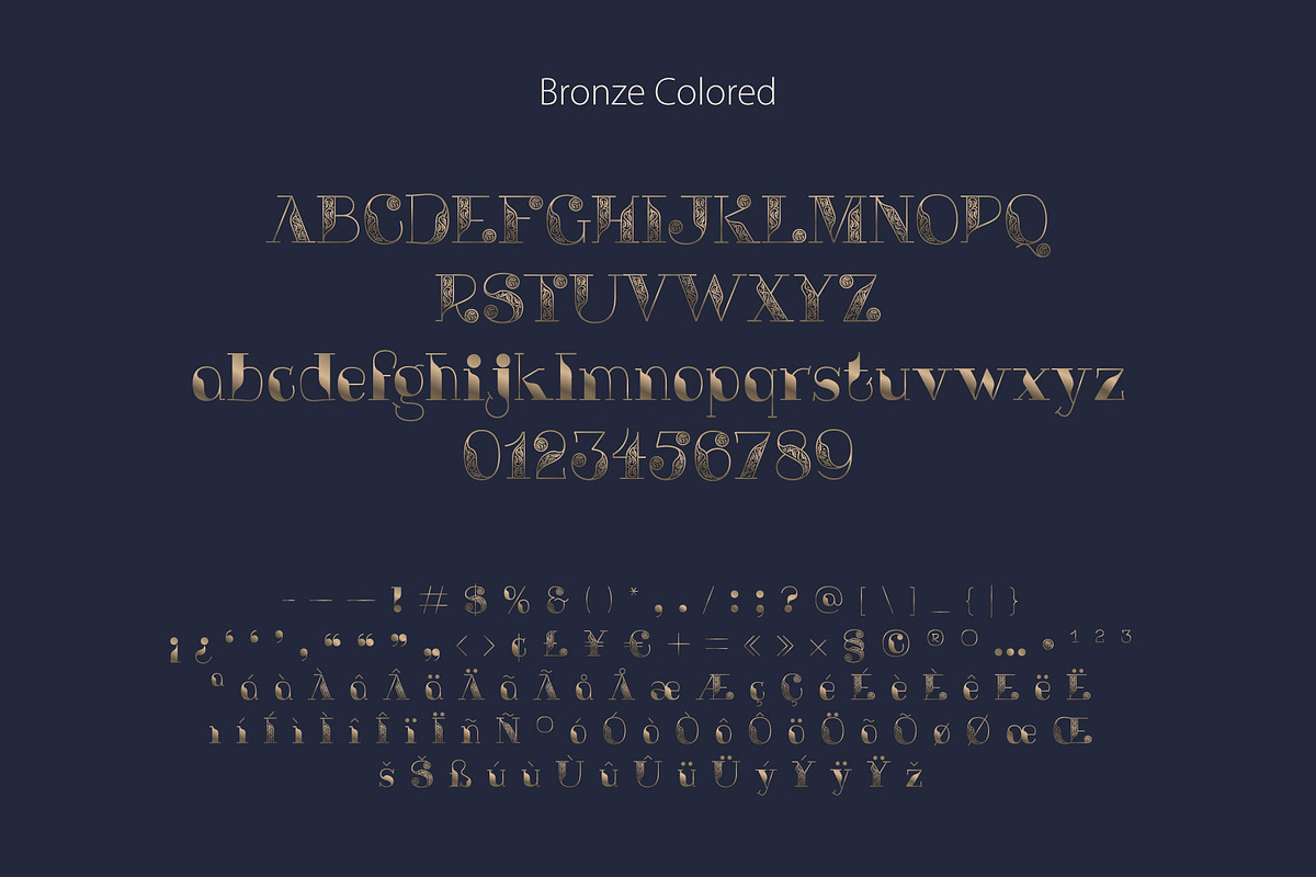 Bronze font preview 6