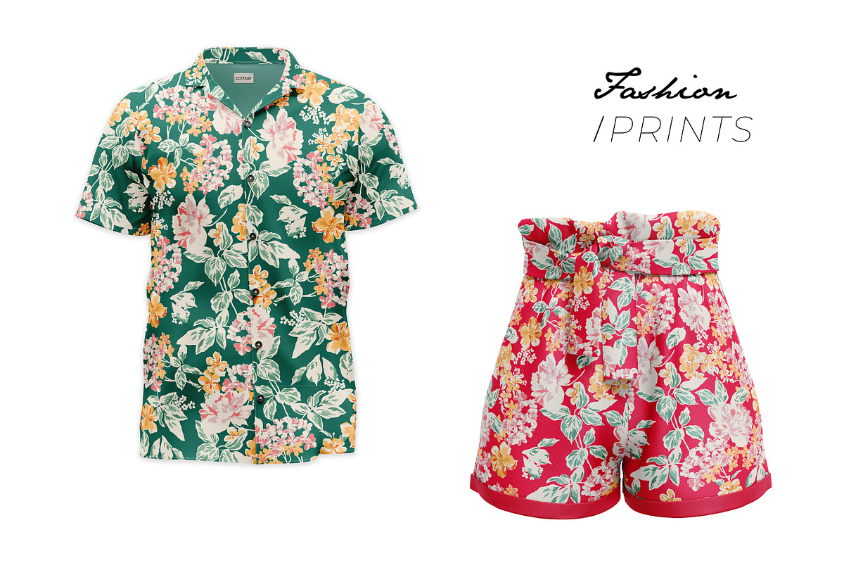 Watercolor Floral, Print Patterns, a Pattern Graphic by ASTUDIO (Photo 5 of 10)