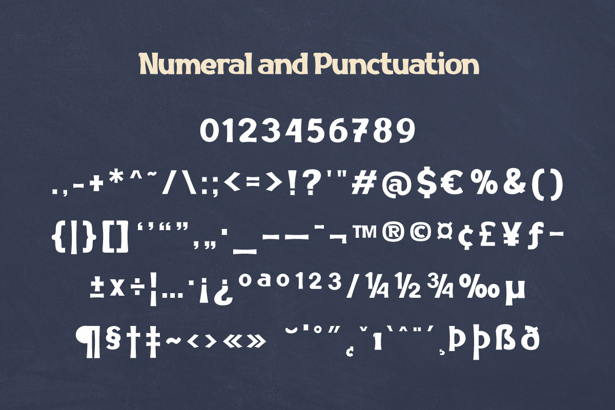Magire - Retro Display Font, a Sans Serif Font by trabaskriya (Photo 7 of 8)