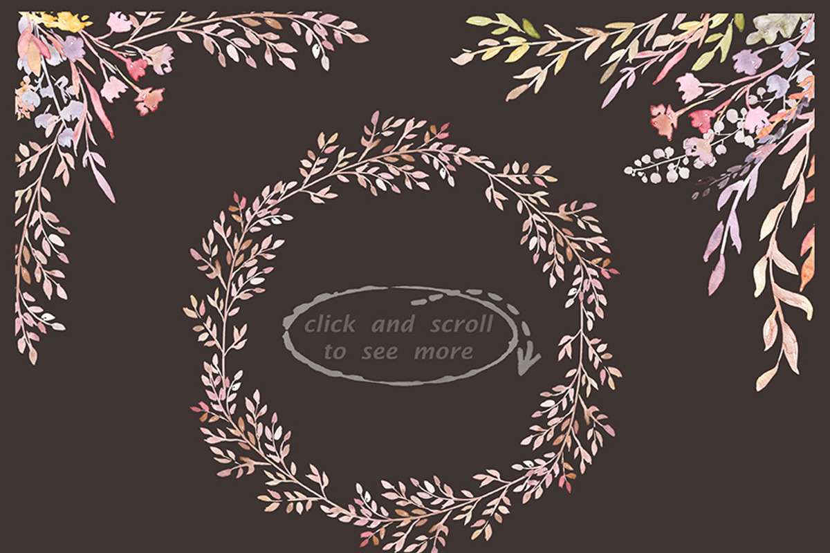Watercolor clipart Delicate herbs, an Illustration by AqwaColor (Photo 3 of 6)