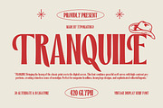 Tranquile | Vintage Display Serif, a Serif Font by Typoraith Co (Thumbnail 1 of 11)