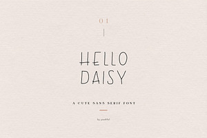Hello Daisy Font