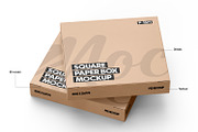 Kraft Square Box Mockup, a Packaging Mockup by Ram Studio (Thumbnail 11 of 14)