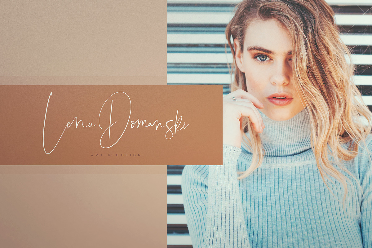 Orenda - Script font preview 3