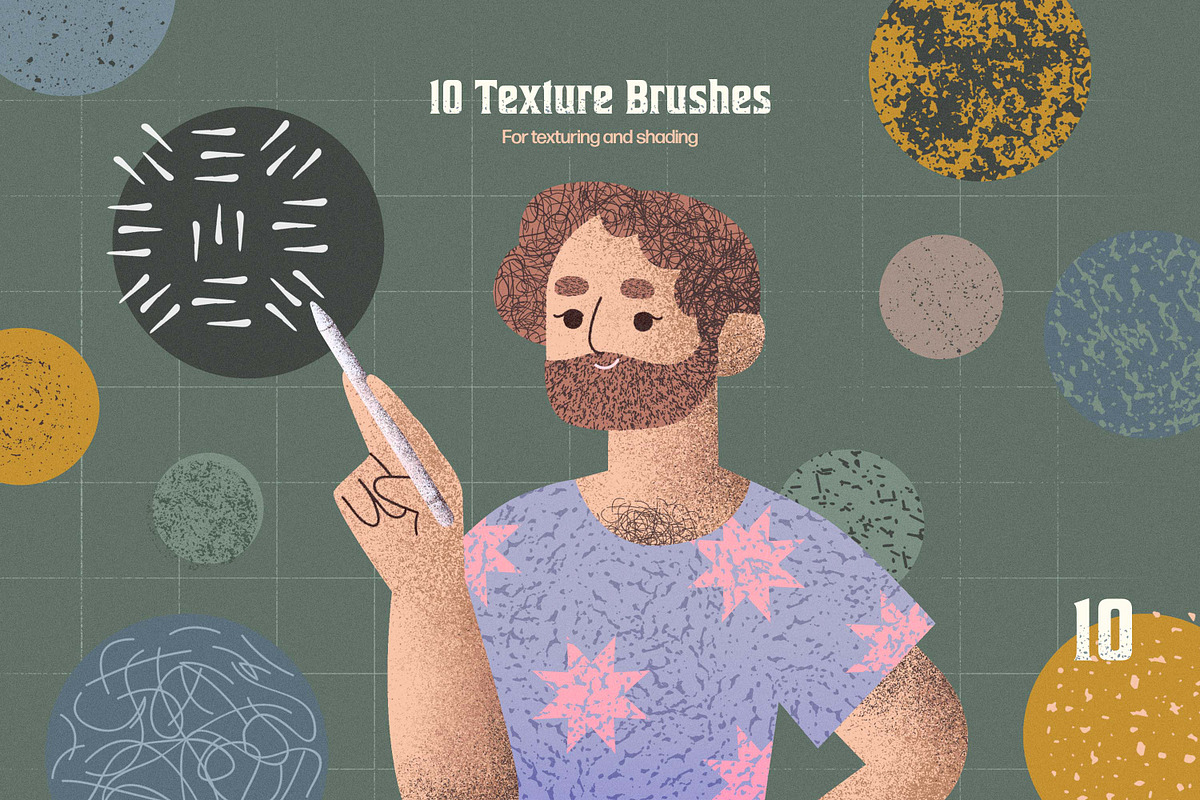 Procreate Shader Brushes Bundle, a Brush Add-On by brushapes.com (Photo 27 of 33)