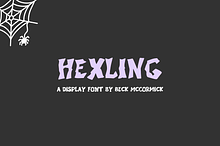 Hexling - A Scary Display Font
