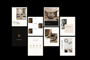 Luxury Living Social Media Kit Canva
