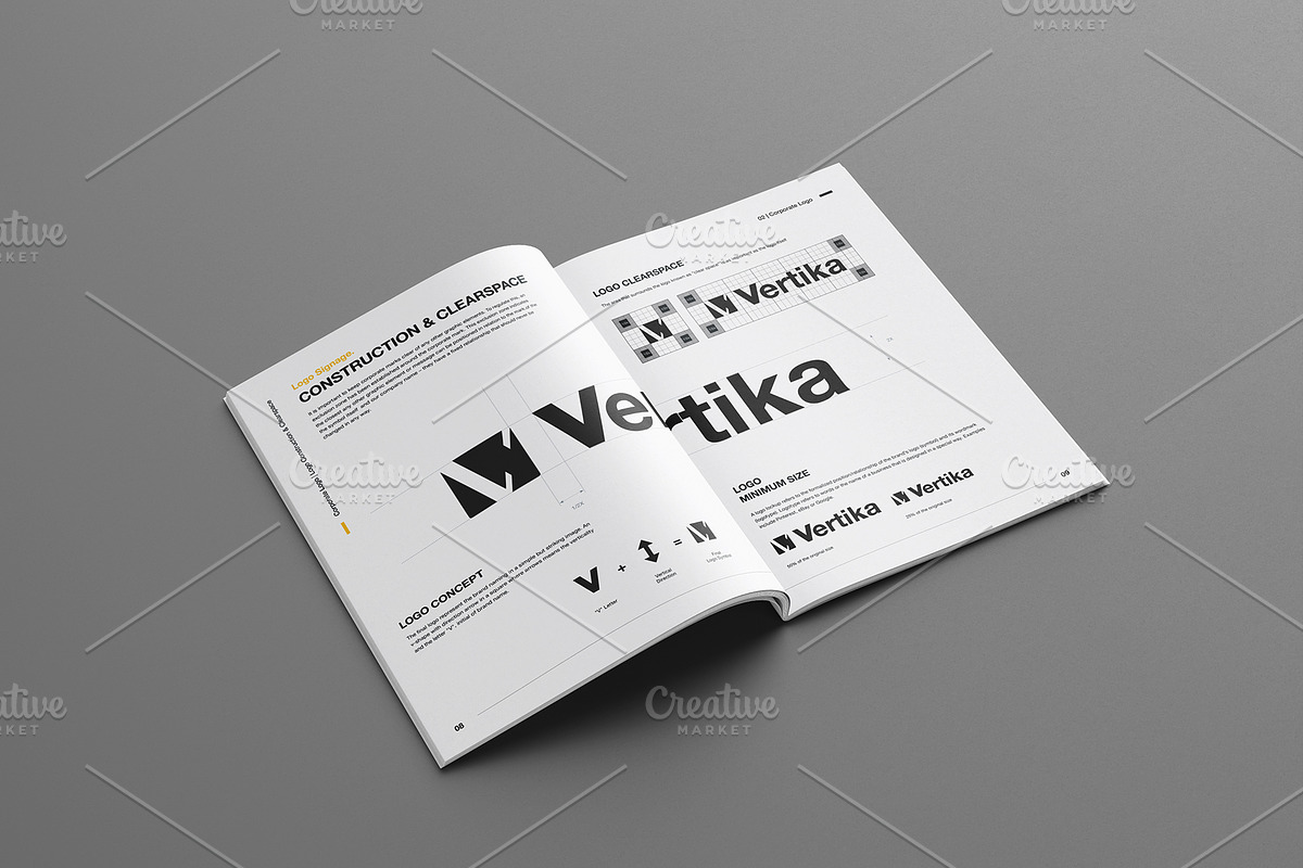 Brand Manual - REAL TEXT, a Brochure Template by Mastergfx (Photo 6 of 13)