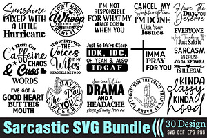 Sarcastic SVG Bundle Funny SVG bundl, an Object Graphic by DollarSmart