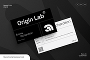 Monochrome Business Card, a Business Card Template by Annora Studio (Thumbnail 1 of 6)