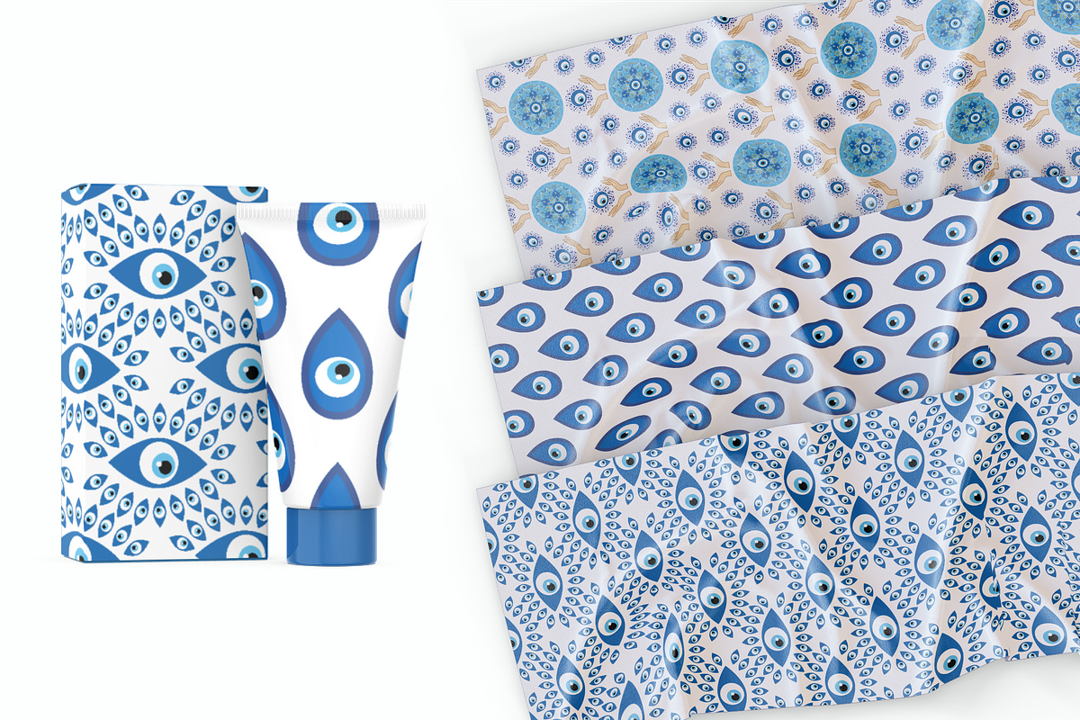 Turkish Evil Eyes Patterns, a Pattern Graphic by Michiru13 (Photo 22 of 23)