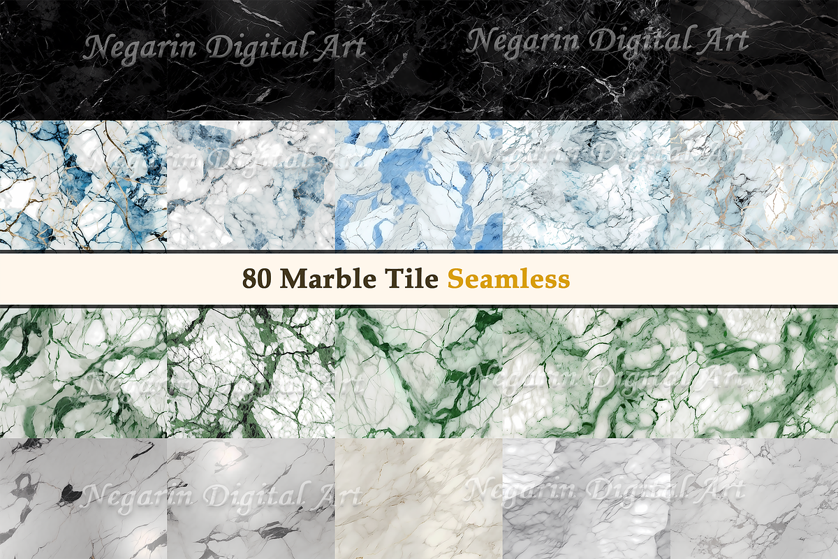 Marble Digital Paper - Seamless Text, a Texture Graphic by Negarin Digital Art (Photo 4 of 9)
