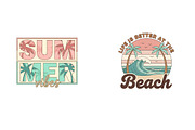 Vintage Beach Summer Sublimation, an Illustration by SinaCreation (Thumbnail 6 of 11)