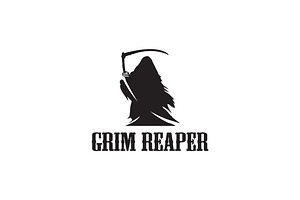Grim reaper logo vector design, a Branding & Logo Template by zaqilogo