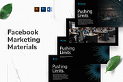 Tech Startup Facebook Materials, a Social Media Template by TemplatesNow! (Thumbnail 1 of 7)