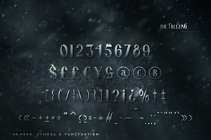 The Freezing Display Font