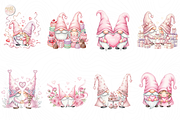 Pink Valentine Gnome PNG Clipart, an Object Illustration by KennedyStudio (Thumbnail 2 of 5)